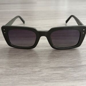 Boutique Olive Green Square Sunglasses